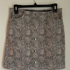 Stylish Snake Print Skirt